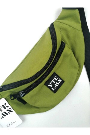 Unisex-Schulter- und Hüfttasche in grüner Farbe VTKLMNDCNT004 - 5