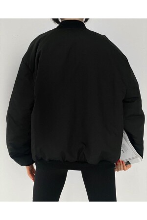 Unisex Schwarze Bomberjacke XL - 2