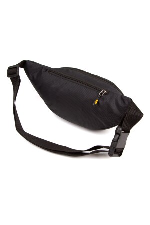 Unisex Schwarze wasserdichte Hüft- und Umhängetasche mit USB- und Kopfhöreranschluss Freebag abdul-812 - 8