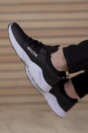 Unisex Siyah Beyaz Sneaker - 1