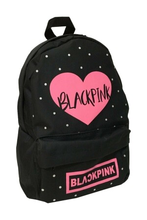 Unisex Siyah Blackpink Sırt Okul Çantası moi9871 - 2