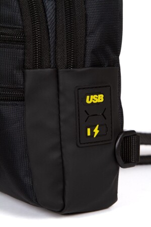 Unisex Siyah Sarı Imperteks Çapraz Omuz Ve Bel Çantası Seyahat Ve Spor Kulanıma Uygun - 3