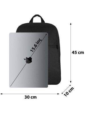 Unisex Siyah Sırt Ve Laptop Çantası DVSIRT003 - 7