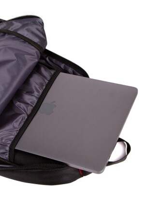 Unisex Siyah Suya Dayanıklı Laptop Notebook Bölmeli Sırt Çantası ( Okul Seyahat Spor )(35x45cm) abdulbags-srtlost - 5
