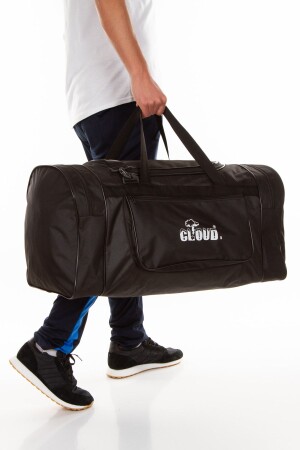 Unisex Siyah Valiz Çanta 4 Bölmeli Çanta Spor Çantası Seyahat Çantası El Ve Omuz Çantası - Landbags