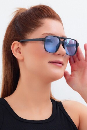 Unisex-Sonnenbrille T1 aus blauem Glas der neuen Saison - 1