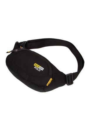 Unisex-Taillen-, Schulter- und Sporttasche aus schwarzem gebundenem Stoff, tägliche Reisetasche sannora444 - 3