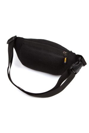 Unisex-Taillen-, Schulter- und Sporttasche aus schwarzem gebundenem Stoff, tägliche Reisetasche sannora444 - 5