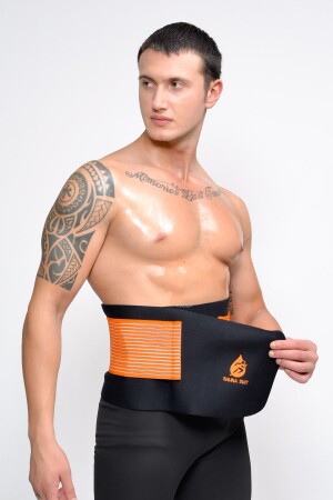 Unisex-Thermo-Taillenkorsett, 100 % Original-Sauna-Fettverbrennungs-Schwitzgürtel, effektiv auf Taille und Bauchbereich - 1