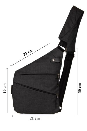 Unisex-Umhängetasche, Brusttasche mit Handyfach, schmale einarmige Umhängetasche, tägliche Bodybag - 4