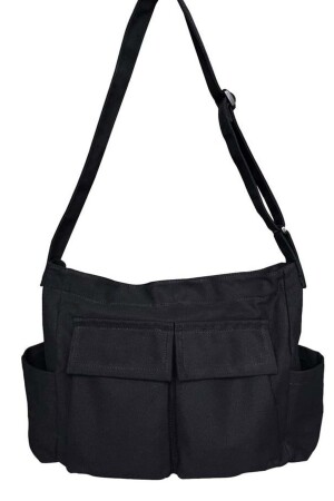 Unisex-Umhängetasche in Übergröße mit Cargotasche 739900018 - 8