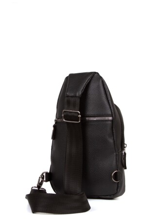 Unisex-Vegan-Leder - Wasserdicht - Cross-Schultertasche - Leichensack - Kostenlose Tasche in Schwarz - Alltag - Sport - 8