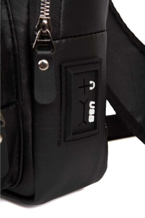 Unisex Waschleder USB-Kopfhöreranschluss Kreuzgurt Schulterbrust und Sport-Tagesrucksack Reisetasche. waschen1 - 8