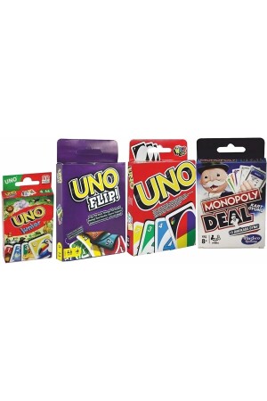 Uno- Monopoly- Uno Flip Ve Uno Junior 4'lü Ekonomik Set - 2