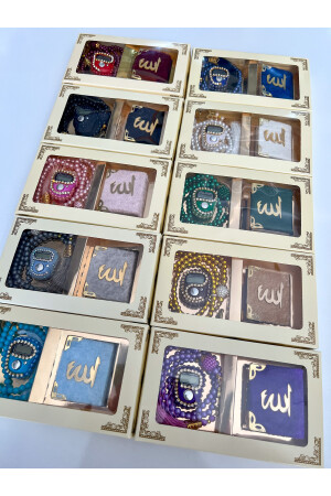 Unser Mini-Koran-Gebetsperlen- und Stein-Gesangsset mit 10 Mitgift-Geschenkboxen - 2