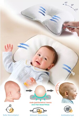 وسادة الطفل المسطحة المسطحة الرأس المسطحة السادة الرأس الطفل المسطح القابل للتعديل السادة المسطحة الوقاية من متلازمة الرأس المسطحة - Urz Store
