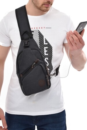 كيس الخصر الصدر الصدر الصدر كيس الجسم اليومي مع منفذ سماعات الرأس USB - Avca