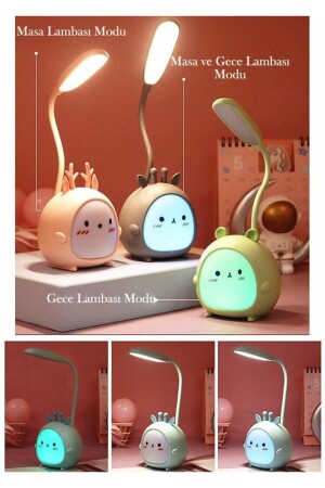 USB-Cartoon-Tischlampe, 3 Modi, Nachtlicht, Geschenk für Kinder, stilvolle Qualität, 0TSHEMSLM2 - 2