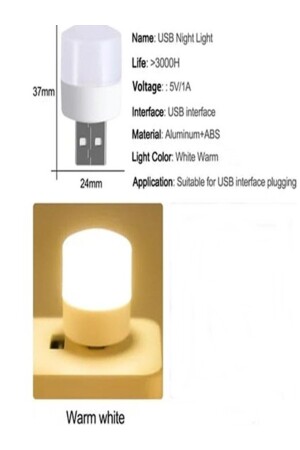 Usb Mini Gece Lambası Usb Led Lamba gmn-ledgece - 1