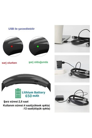 -usb Şarjlı Kitap Okuma Ve Tamir Boyun Askılı Led Işığı - 6