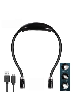 - USB wiederaufladbares Buch-Lese- und Reparatur-Halsband-LED-Licht - 2