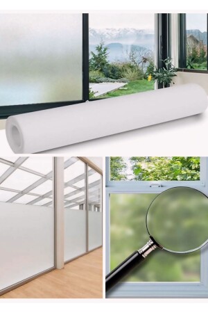 UV-blockierende, mattierte Fensterfolie 3 Meter x 60 cm / Glas-Sandstrahlfolie - 1