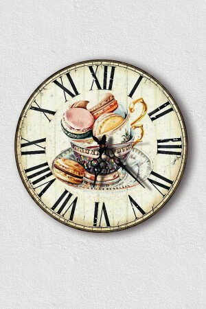 UV-Küchenwanduhr – Macaron in Cup-Wanduhr – Zuhause – Küche – Wanduhr - 2