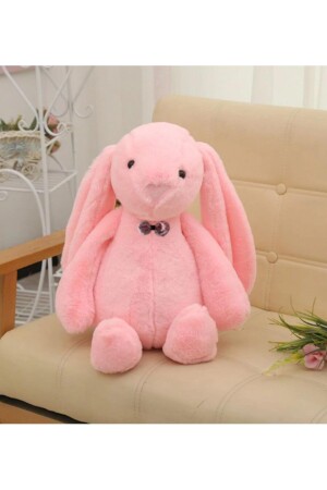 Uyku Arkadaşım Papyonlu Uzun Kulak Bunny Peluş Tavşan 65 Cm - 4