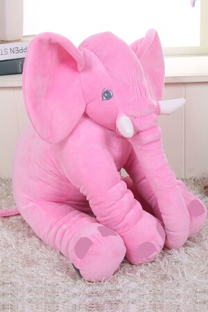 Uyku Arkadaşım Pembe Renk Peluş Oyuncak Uyku Fili 95 Cm BM1140 - 1