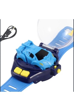 Uzaktan Kumandalı Şarjlı Araba Mini Saat Kontrollü Işıklı Hediye Oyuncak - 3