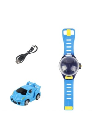 Uzaktan Kumandalı Şarjlı Araba Mini Saat Kontrollü Işıklı Hediye Oyuncak - 5