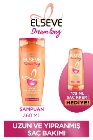 Uzun Saç Bakım Seti - Dream Long Onarıcı Bakım Şampuanı 360 ml & Saç Bakım Kremi 175 Ml - 1