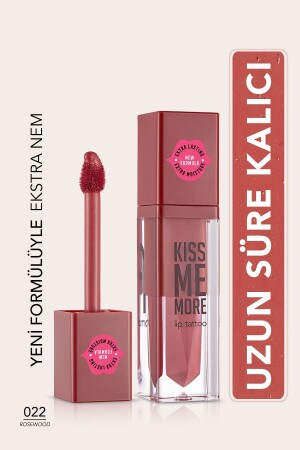 Uzun Süre Kalıcı Mat Ruj - Kiss Me More-022 Rosewood-8682536040891 - 2