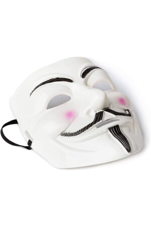 V For Vandetta- Wanted Vendetta Maske Yılbaşı Halloween Cadılar Günü Anonymous Maskesi - 3