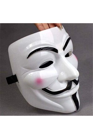 V For Vandetta- Wanted Vendetta Maske Yılbaşı Halloween Cadılar Günü Anonymous Maskesi - 4
