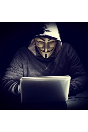 V For Vandetta- Wanted Vendetta Maske Yılbaşı Halloween Cadılar Günü Anonymous Maskesi - 6