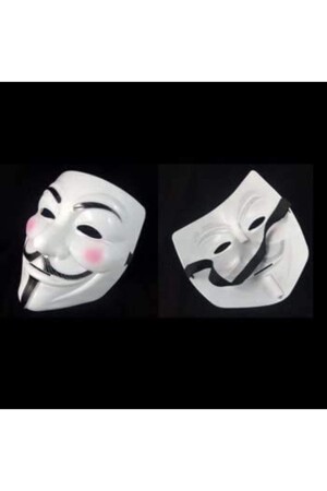 V For Vandetta- Wanted Vendetta Maske Yılbaşı Halloween Cadılar Günü Anonymous Maskesi - 7