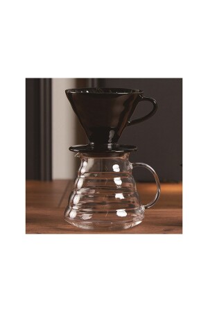 V60-02 Kahve Sürahisi Set Siyah - 1