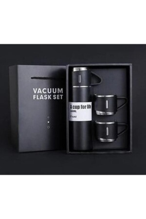 Vacuum Flask Set Üç Bardaklı Termos Seti 123 - 6