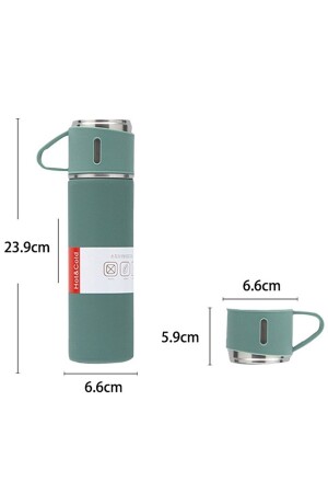 Vakuum-Thermos-Set aus 316 Edelstahl, 3 Gläser, 580 ml, Hitzeschutz bis zu 12–24 Stunden, SEE-THERMOS - 5