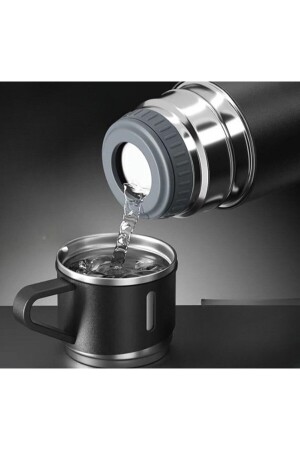 Vakuum-Thermoskannen-Set aus Edelstahl mit 3 Gläsern, 500 ml, bis zu 12 Stunden Hitzeschutz-Thermoskanne 6758947689 - 5