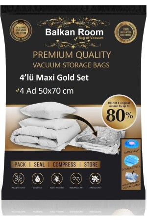 Vakuumbeutel 4er Pack Maxi Gold Set Vakuumbeutel Vakuumbeutel - 3