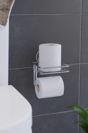 Vakuumklebender Ersatz-Toilettenpapierhalter, Badezimmer-Organizer, Toilettenpapier-Aufhänger SV035 - 1