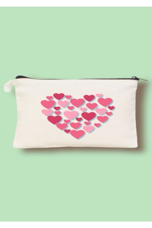 Valentinstag-Liebes-Clutch-Tasche – Make-up-Tasche – Federmäppchen – Stifthalter 12–18 - 2