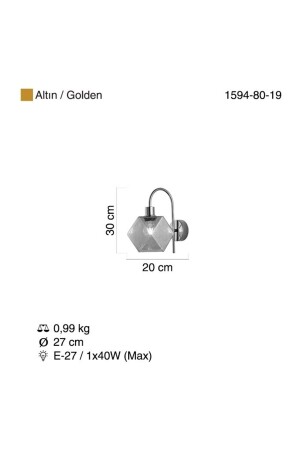 Valpovo Single Gold Wandleuchte 1xe27 1092 - 6