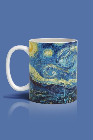 Van Gogh Starry Night Baskılı Kupa Bardak - 2