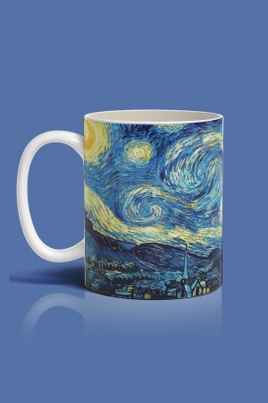 Van Gogh Starry Night Baskılı Kupa Bardak - 1