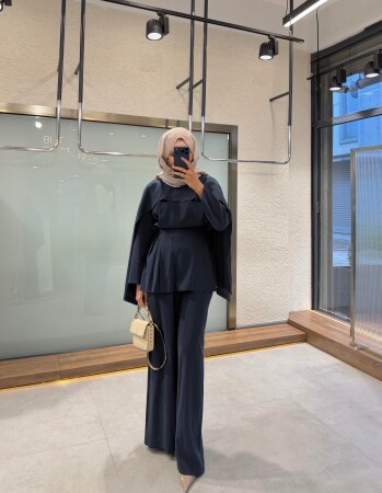 Vanilla Pelerinli Takım - Lacivert - Nuuwears