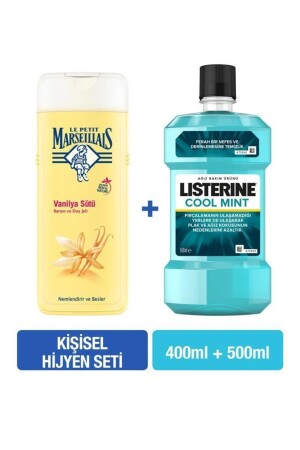 Vanillemilch 400 ml + Listerine Cool Mint 500 ml Hygieneset PKTLPMVNLYST400LSTRNCLMNT500ST - 2