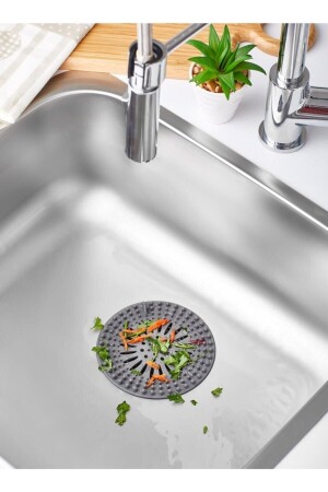 MNZ-Silicone Non-Slip Round Sink Strainer مع كؤوس الصق - Albak Life